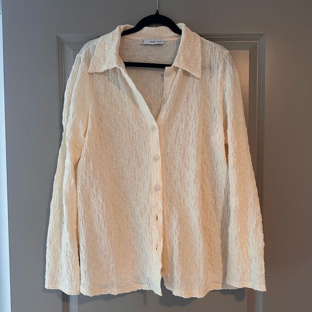 Mango cream blouse